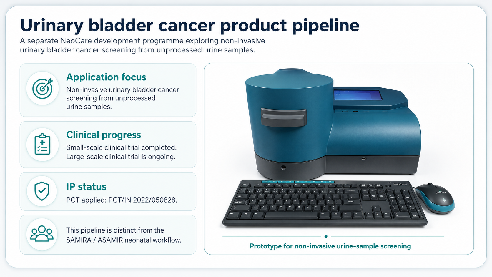 Future pipeline bladder cancer detection prototype